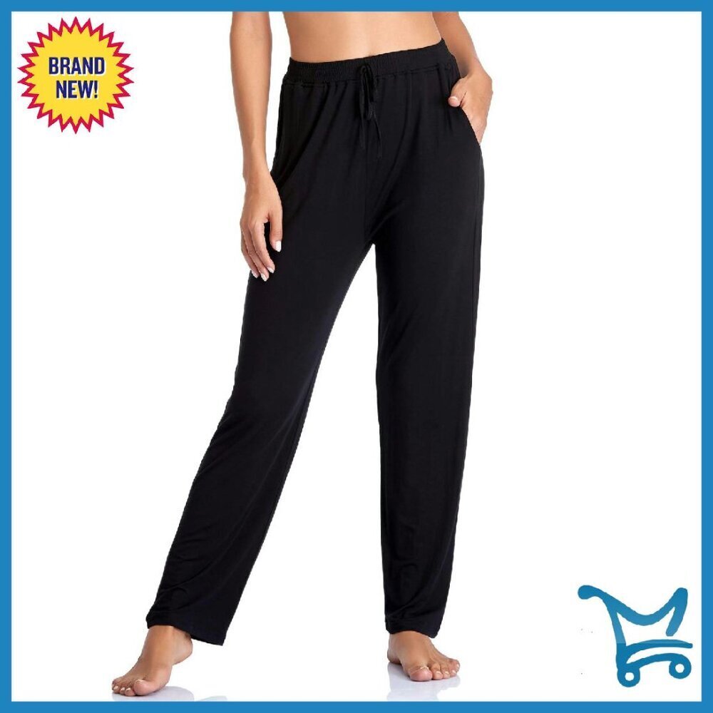 Women's Yoga Pants with Pockets Wide Leg Loose Fit Stretch Lounge